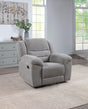 Coaster Gilson Chenille Upholstered Reclining Glider Recliner Grey