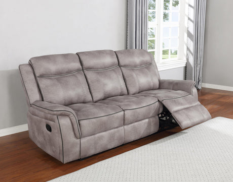 Coaster Lawrence Upholstered Tufted Back Motion Sofa