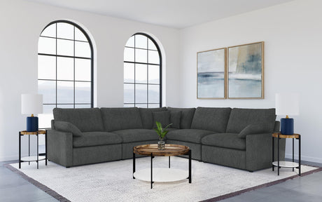 Coaster Collins Modular Corner Chair Dark Grey