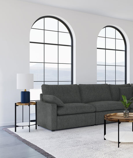 Coaster Collins Modular LAF Power Recliner Dark Grey