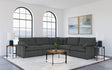 Coaster Collins 5-piece Modular Power Reclining Sectional Dark Grey