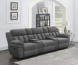 Coaster Bahrain 5-piece Upholstered Home Theater Seating Charcoal