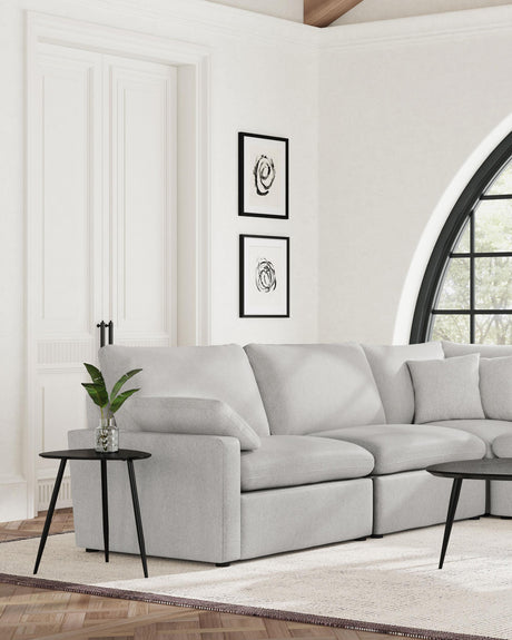 Coaster Collins Modular Armless Chair Grey