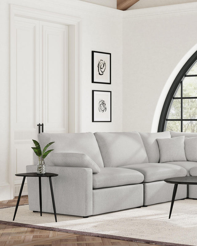 Coaster Collins Modular Armless Chair Grey