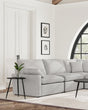 Coaster Collins Modular LAF Power Recliner Grey