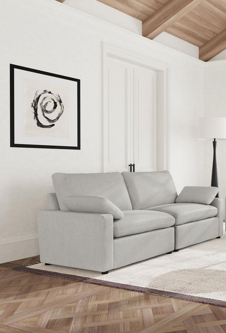 Coaster Collins Modular Power Loveseat Grey