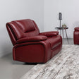 Coaster Camila Upholstered Glider Recliner Chair Red