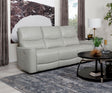 Coaster Greenfield Upholstered Power Reclining Sofa Dove Grey