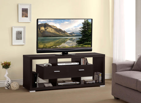 Coaster Darien 2-drawer Engineered Wood 59" TV Stand Cappuccino