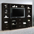 Coaster Lewes 4-piece 60" TV Entertainment Center Cappuccino