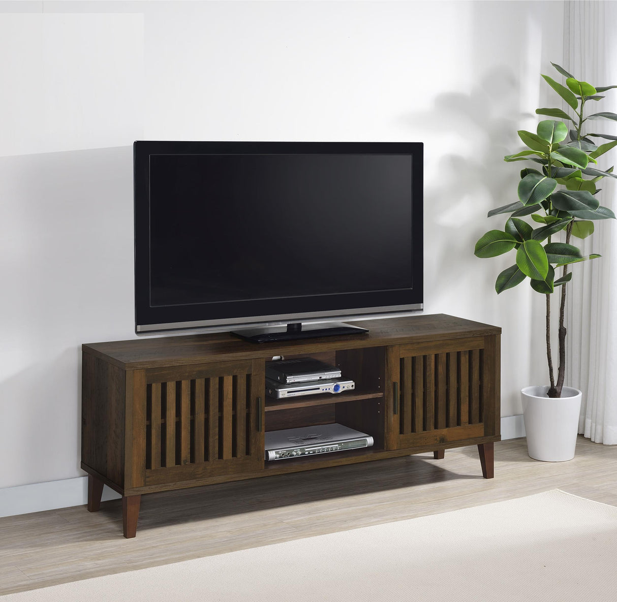 Coaster Sedona 2-door Engineered Wood 60" TV Stand Dark Pine