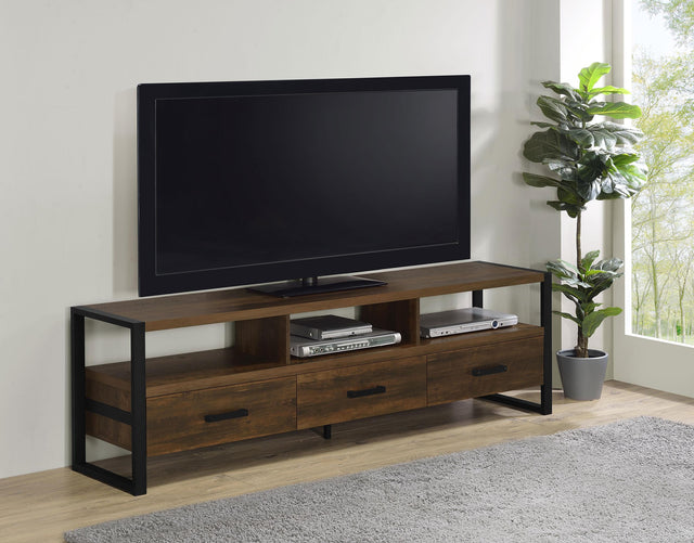 Coaster James 3-drawer Engineered Wood 71" TV Stand Dark Pine