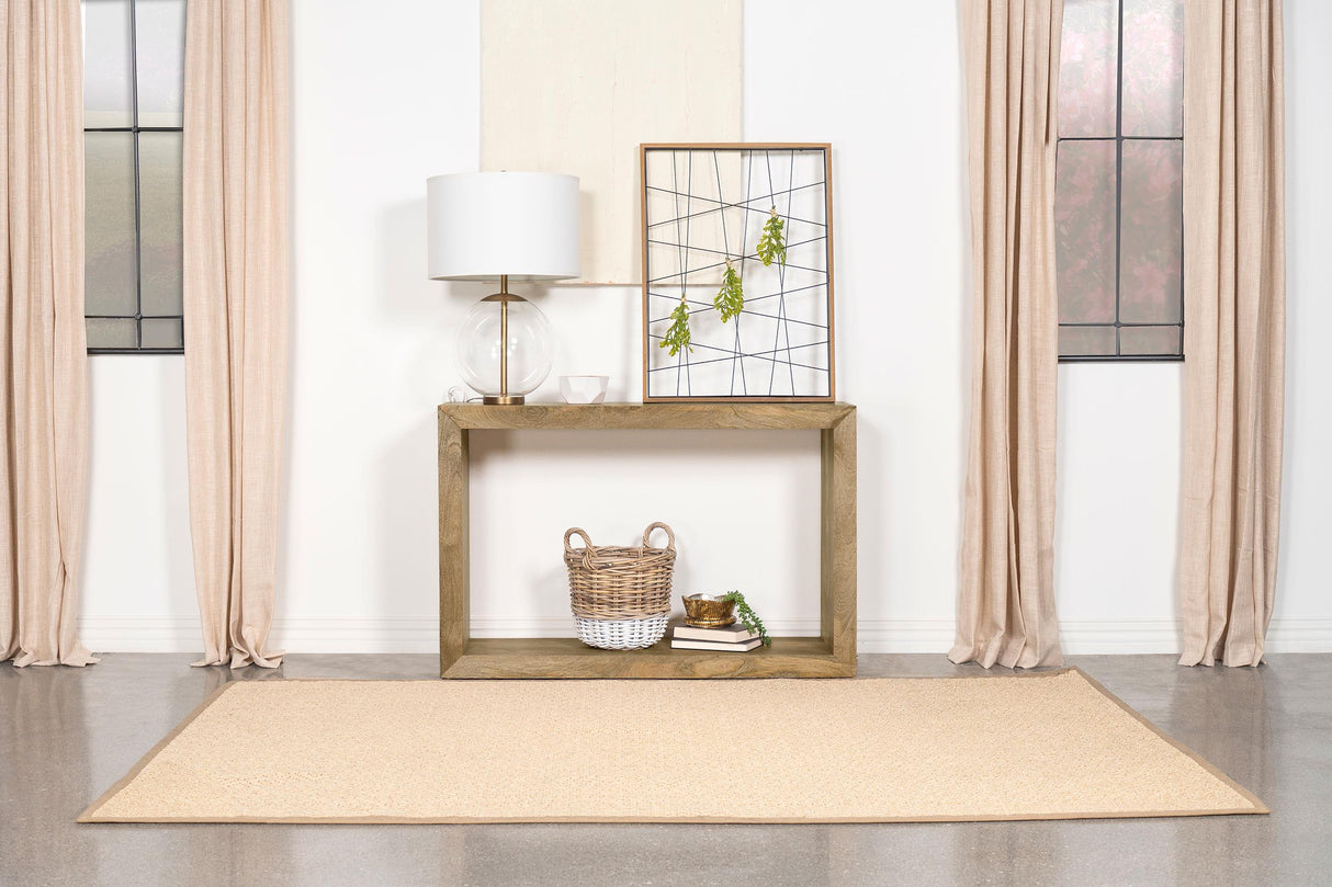Coaster Benton Rectangular Solid Wood Sofa Console Table Natural