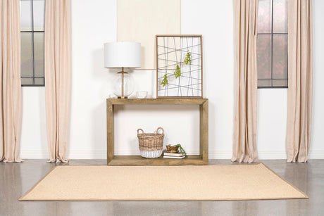 Coaster Benton Rectangular Solid Wood Sofa Console Table Natural