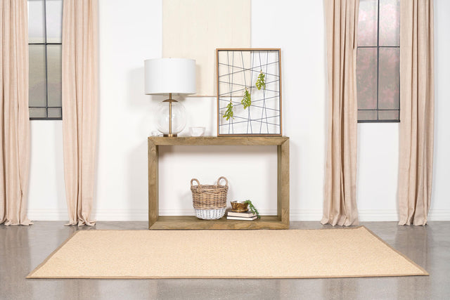 Coaster Benton Rectangular Solid Wood Sofa Console Table Natural