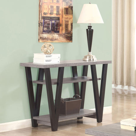 Coaster Stevens 2-shelf Engineered Wood Entryway Console Table Grey