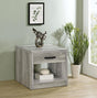 Coaster Felix 1-drawer Engineered Wood Side End Table Grey Driftwood