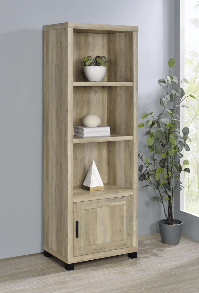 Coaster Sachin 3-shelf Engineered Wood Media Tower Distressed Pine