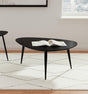 Coaster Odessa Triangular Solid Wood Coffee Table Black