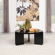 Coaster Cordova Round Solid Wood Coffee Table Black