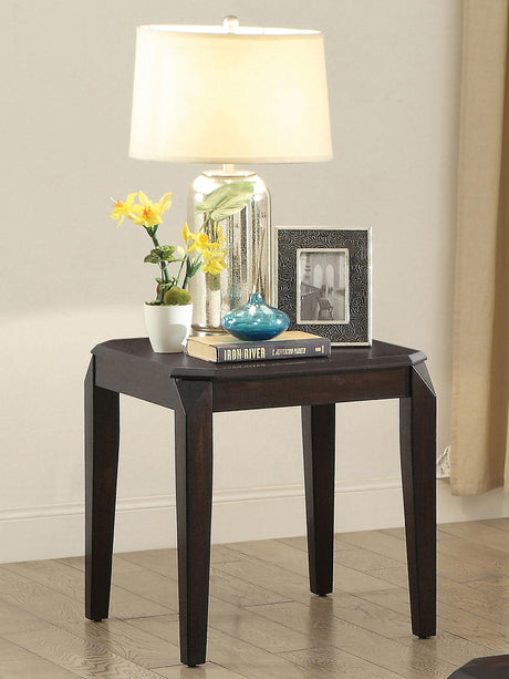 Coaster Baylor Square Wood Side End Table Walnut