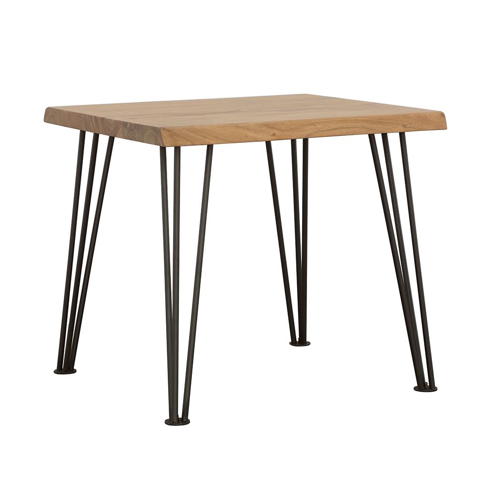 Coaster Zander Square Wood Top Coffee Table Natural Brown
