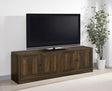 Coaster Laughlin 4-door Engineered Wood 78-inch TV Stand Dark Pine