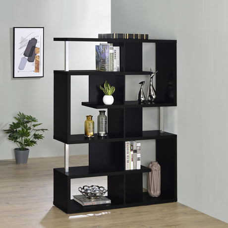 Coaster Hoover 63-inch 5-shelf Bookshelf Black