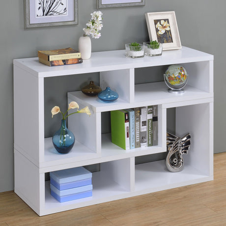 Coaster Velma Multipurpose TV Stand and Bookshelf White