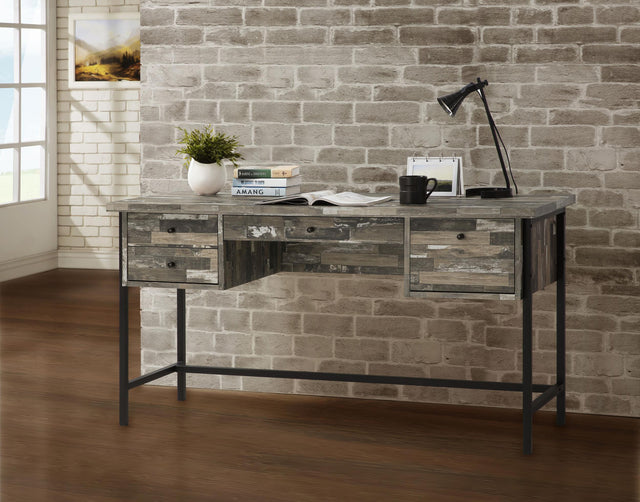 Coaster Kemper 4-drawer Writing Desk Salvaged Cabin