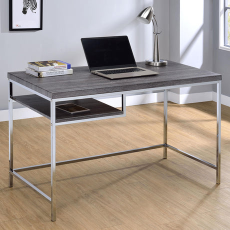 Coaster Kravitz 47-inch 1-shelf Writing Desk Weathered Grey
