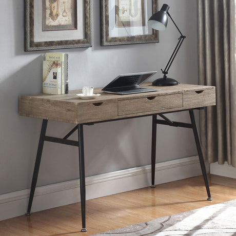Coaster Rafael 47-inch 1-drawer Desk with Storage Rustic Driftwood