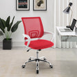 Coaster Felton Upholstered Adjustable Home Office Desk Chair Red
