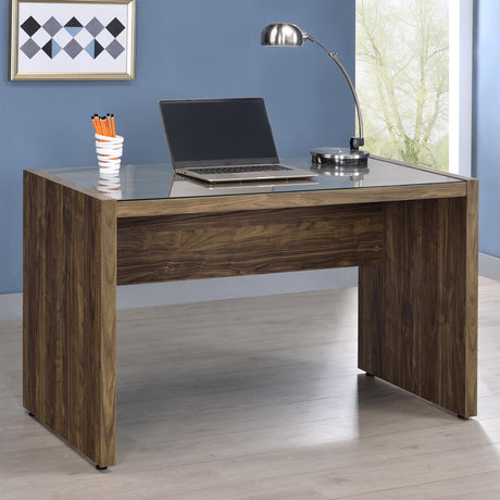 Coaster Luetta 48-inch Rectangular Writing Desk Aged Walnut