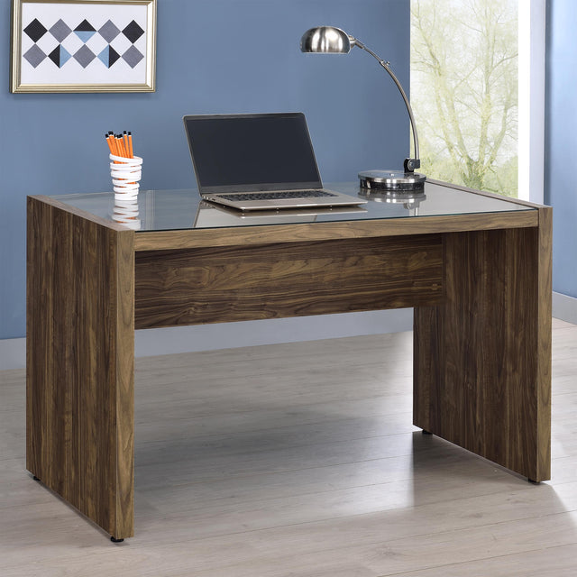 Coaster Luetta 48-inch Rectangular Writing Desk Aged Walnut