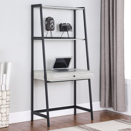 Coaster Pinckard 33-inch 1-drawer Writing Desk with Shelf Grey Stone
