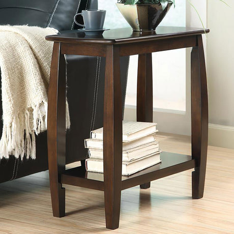 Coaster Raphael 1-shelf Rectangular Wood Side Table Cappuccino