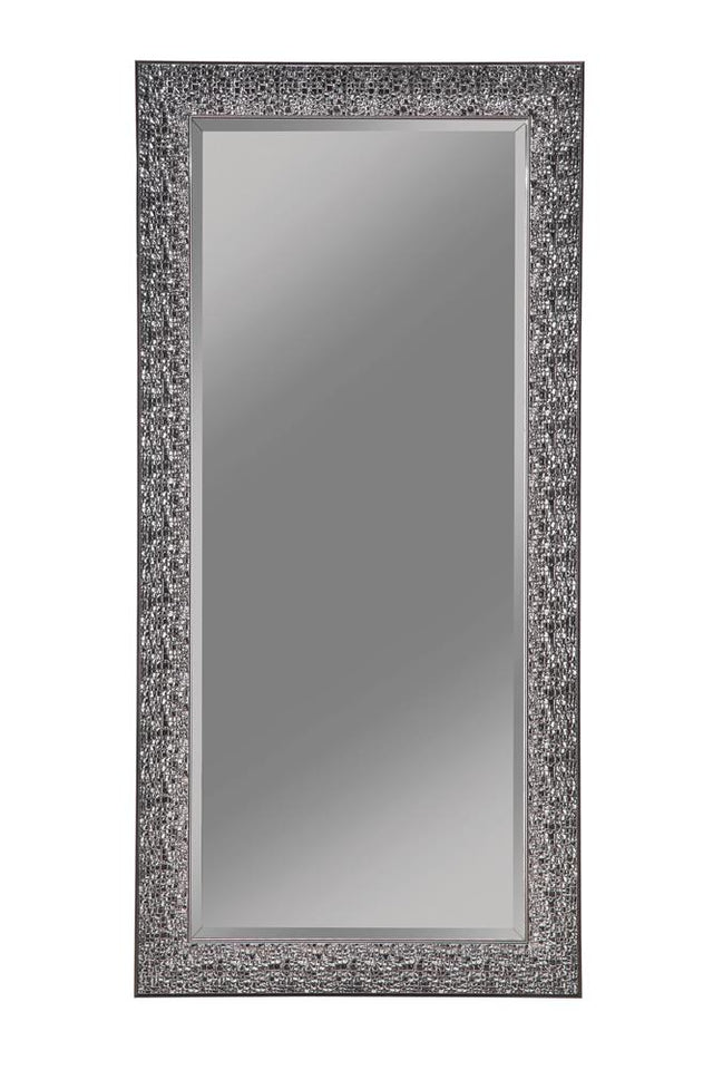 Coaster Rollins 32 x 66 Inch Rectangular Floor Mirror Black