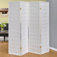 Coaster Roberto 4-Panel Room Divider Folding Shoji Screen White