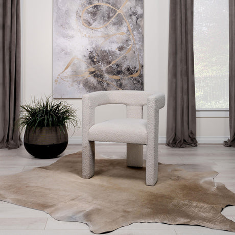 Coaster Petra Boucle Upholstered Accent Side Chair White