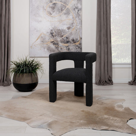 Coaster Petra Boucle Upholstered Accent Side Chair Black