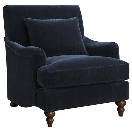 Coaster Frodo Upholstered English Arm Accent Chair Midnight Blue
