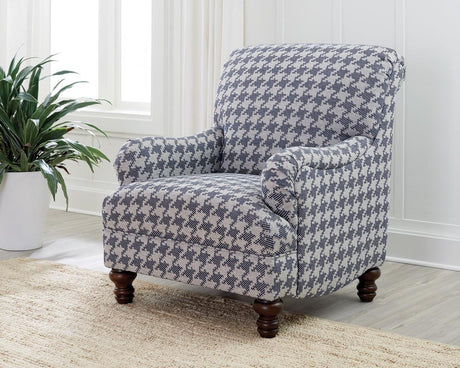Coaster Glenn Upholstered English Arm Accent Chair Blue