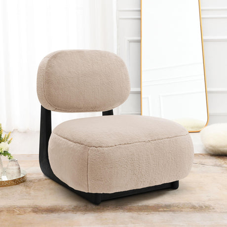 Coaster Duffie Upholstered Armless Accent Chair Camel