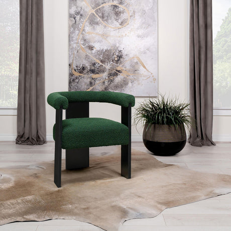 Coaster Ramona Boucle Upholstered Accent Side Chair Green
