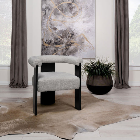 Coaster Ramona Boucle Upholstered Accent Side Chair Taupe