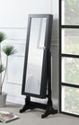 Coaster Tutuola Cheval Mirror with Jewelry Storage Black