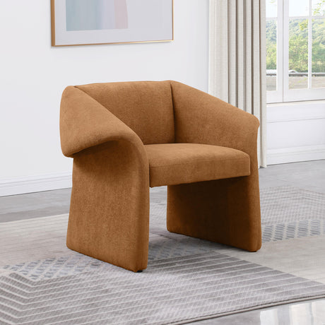 Coaster Ramsey Upholstered Sloped Arm Accent Chair Honey