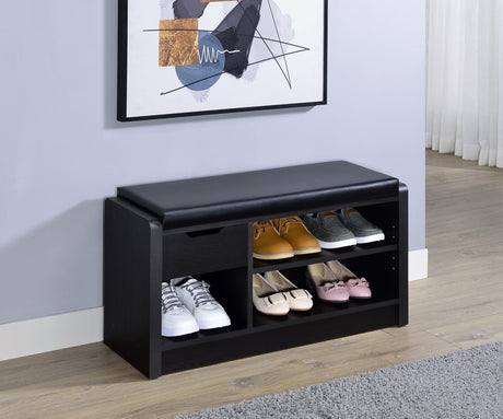 Coaster Arrington Storage Bench Black