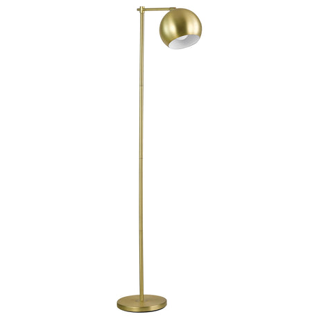 Coaster Linnea 60-inch Dome Shade Task Floor Lamp Brushed Gold